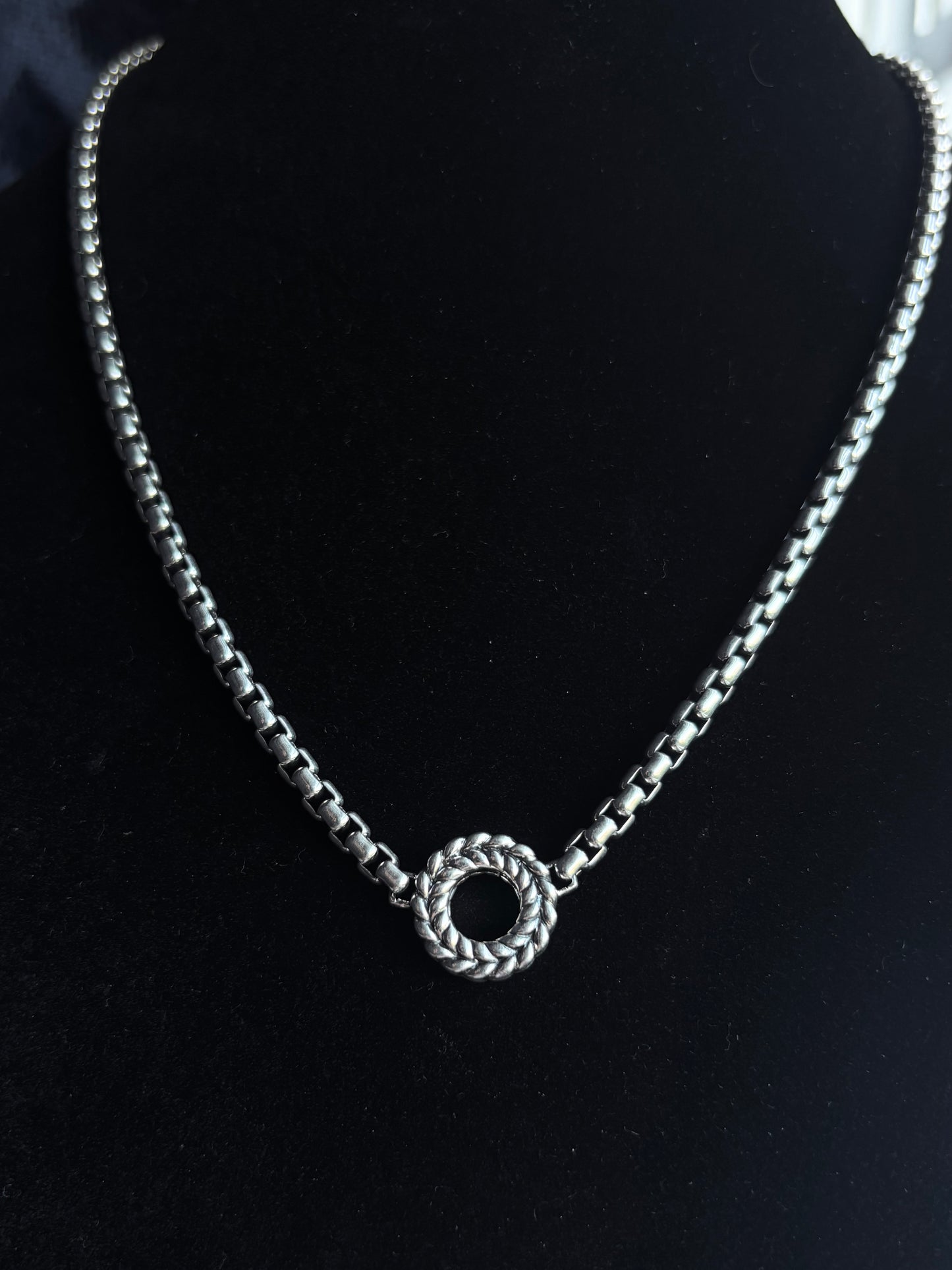 JAI by John Hardy Basketweave Halo Necklace
