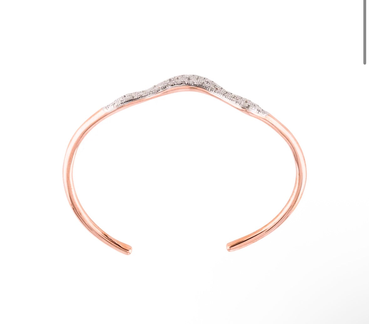 Monica Vinader Rose Gold Vermeil Diamond Set