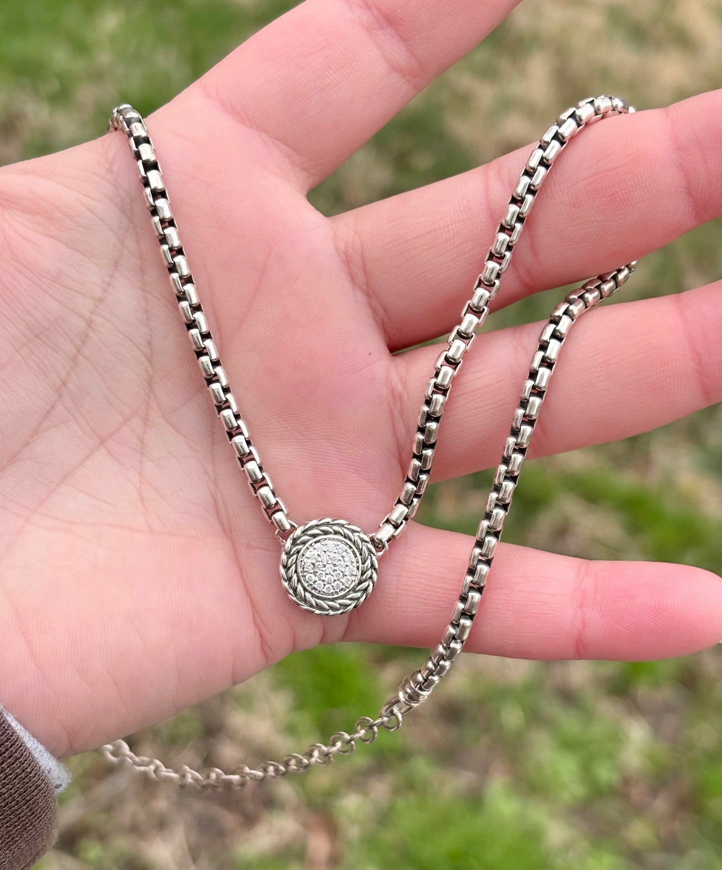 JAI by John Hardy Diamond Basketweave Necklace
