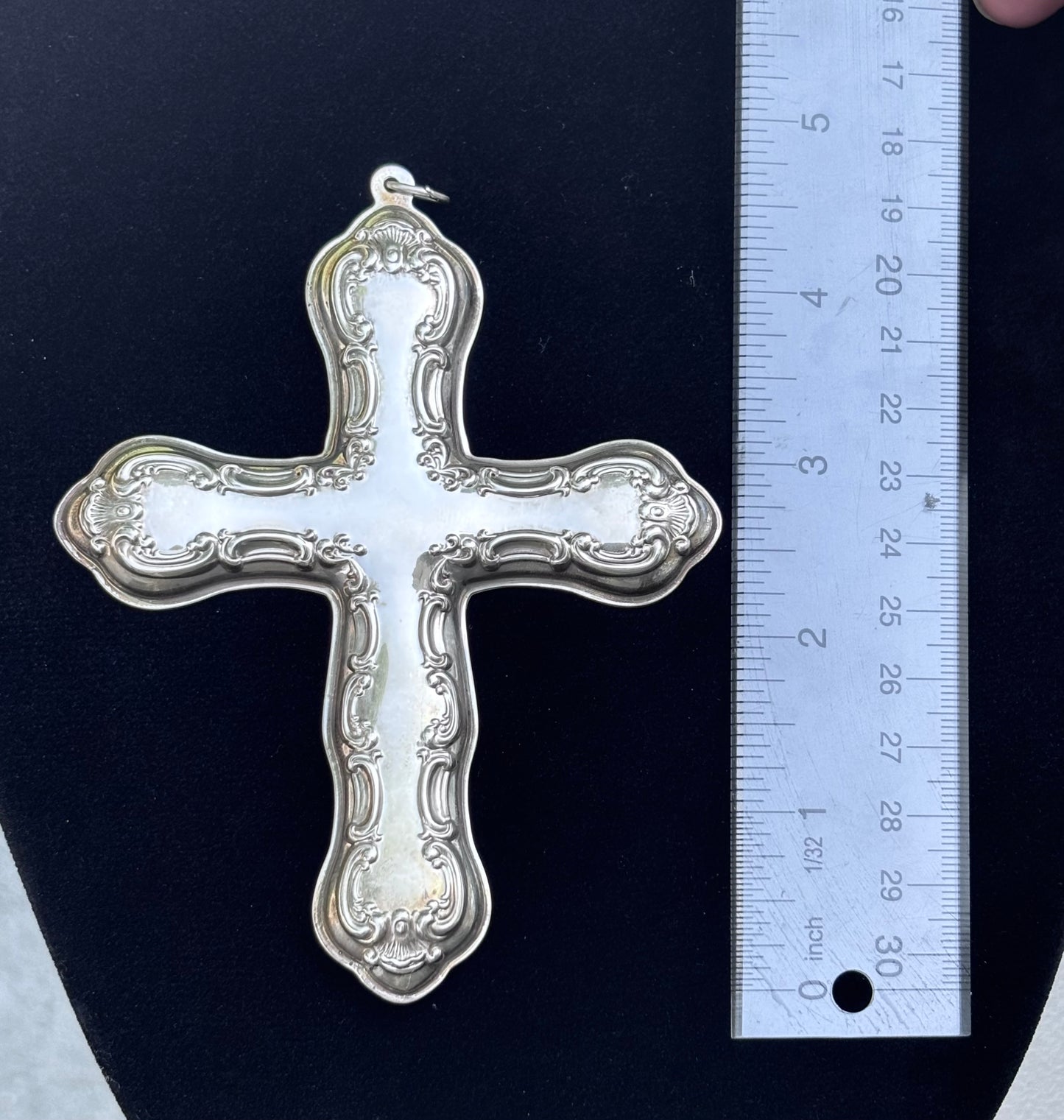 Gorham Sterling Silver Cross Ornament – 1999 Christmas Collectible