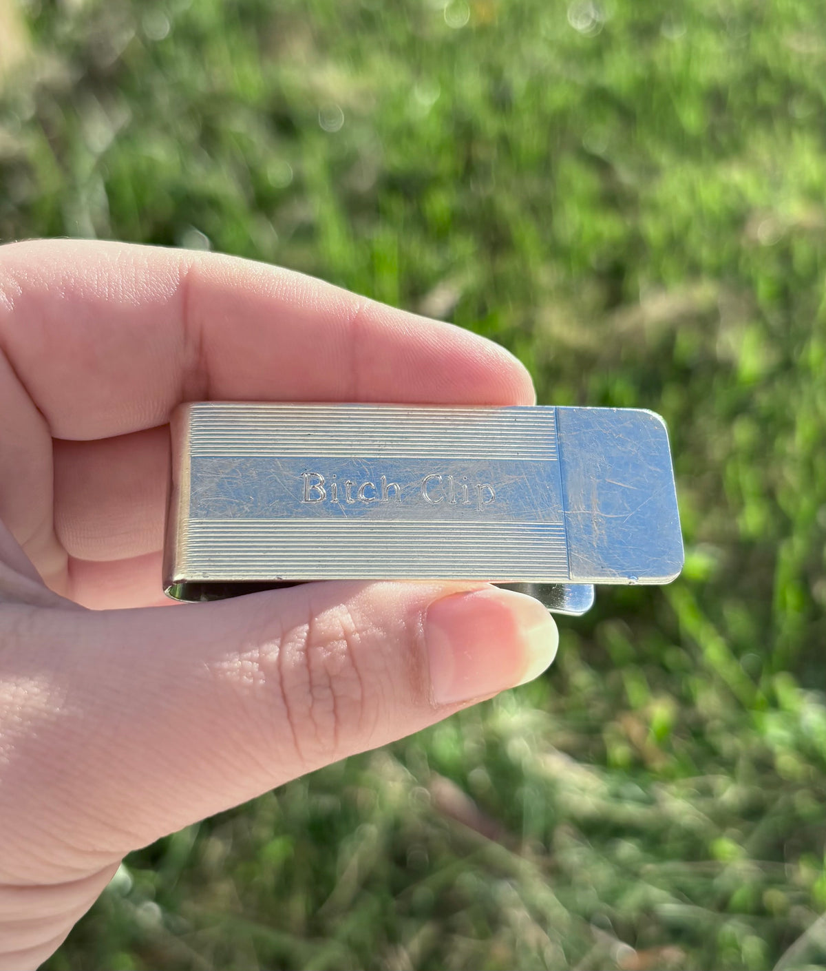 Tiffany & Co. Sterling Silver Money Clip – Personalized “Bitch Clip” Engraving