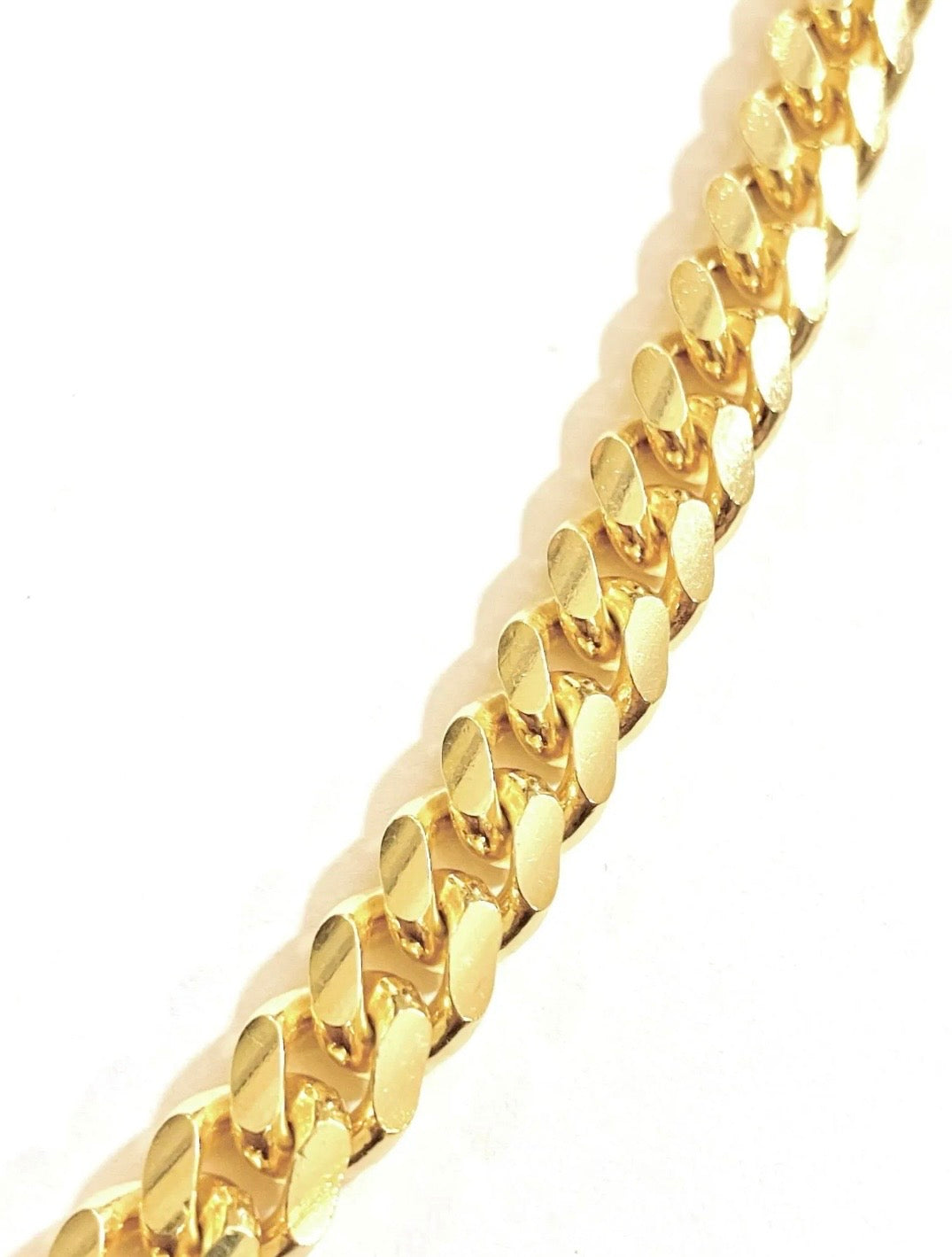 Cadenas de eslabones cubanos lavados en oro (¡2 tamaños!)