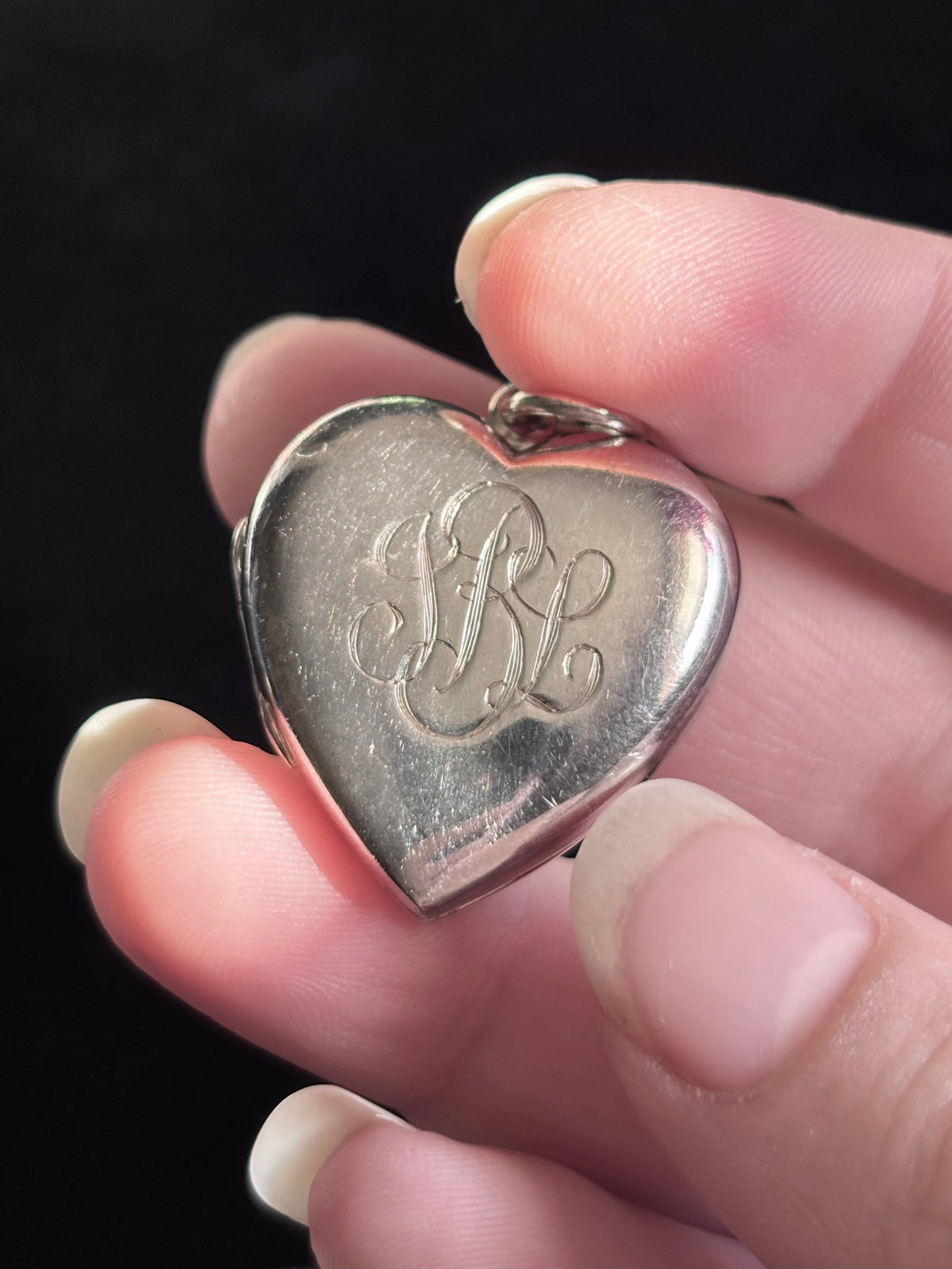 Tiffany & Co. Sterling Silver Sweet 16 Engraved Heart Locket Pendant