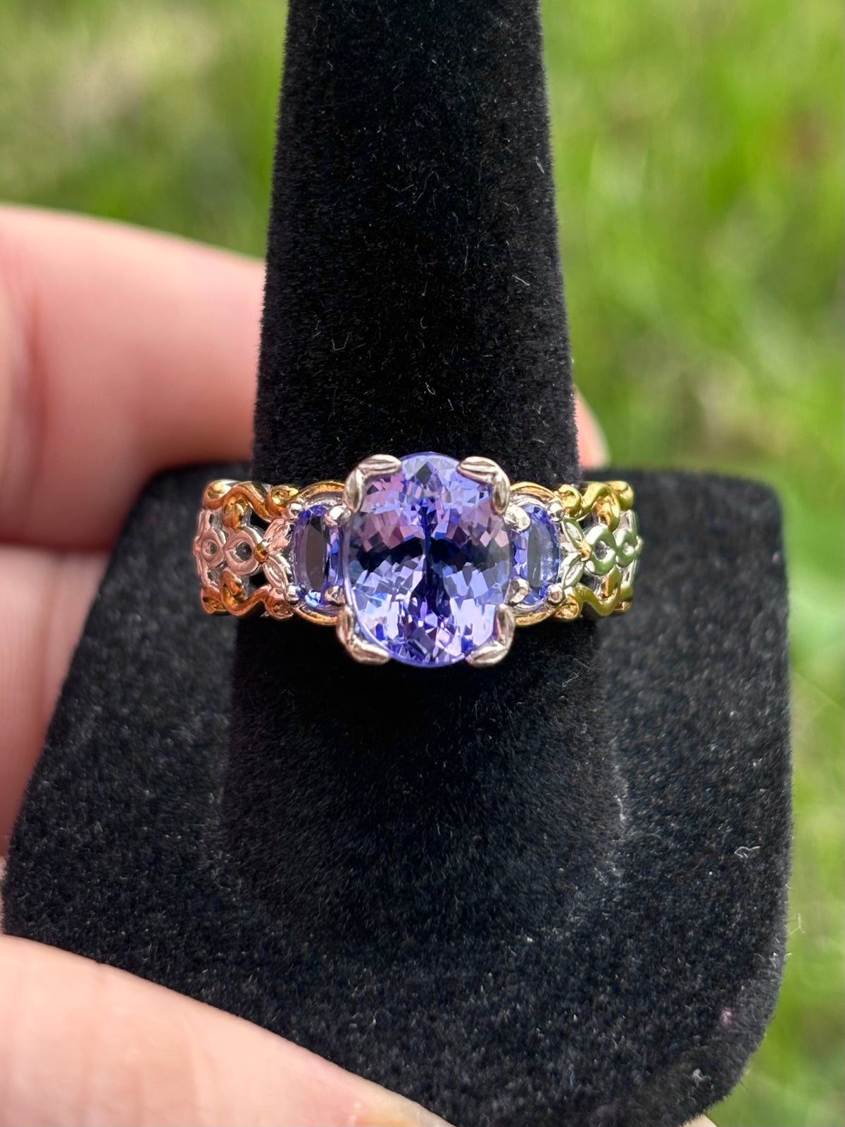 Michael Valitutti Gems en Vogue 3.70ctw Tanzanite Sterling Silver Ring - Sz 7.25