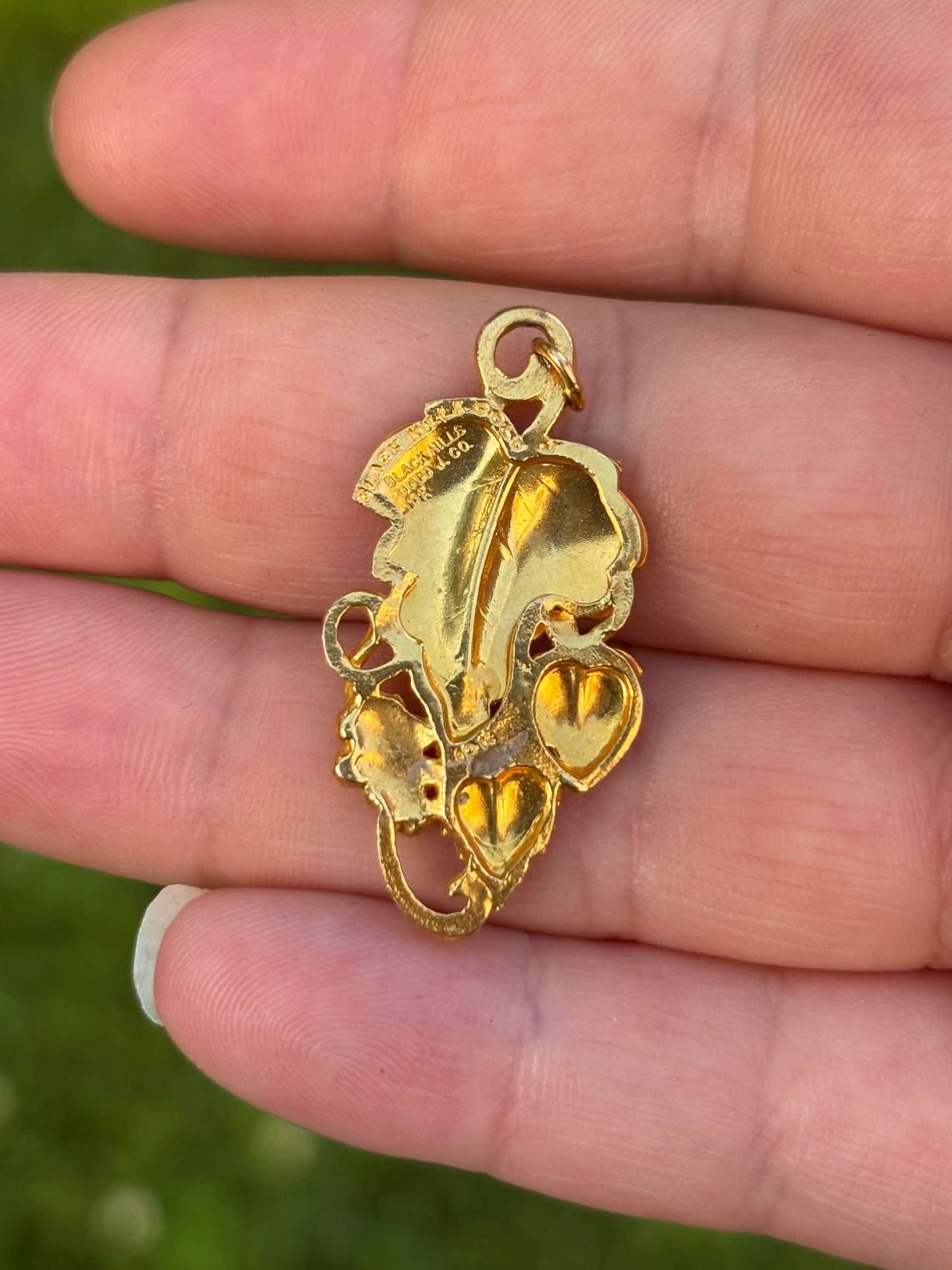Vintage Landstrom’s 10k Gold Black Hills Pendant