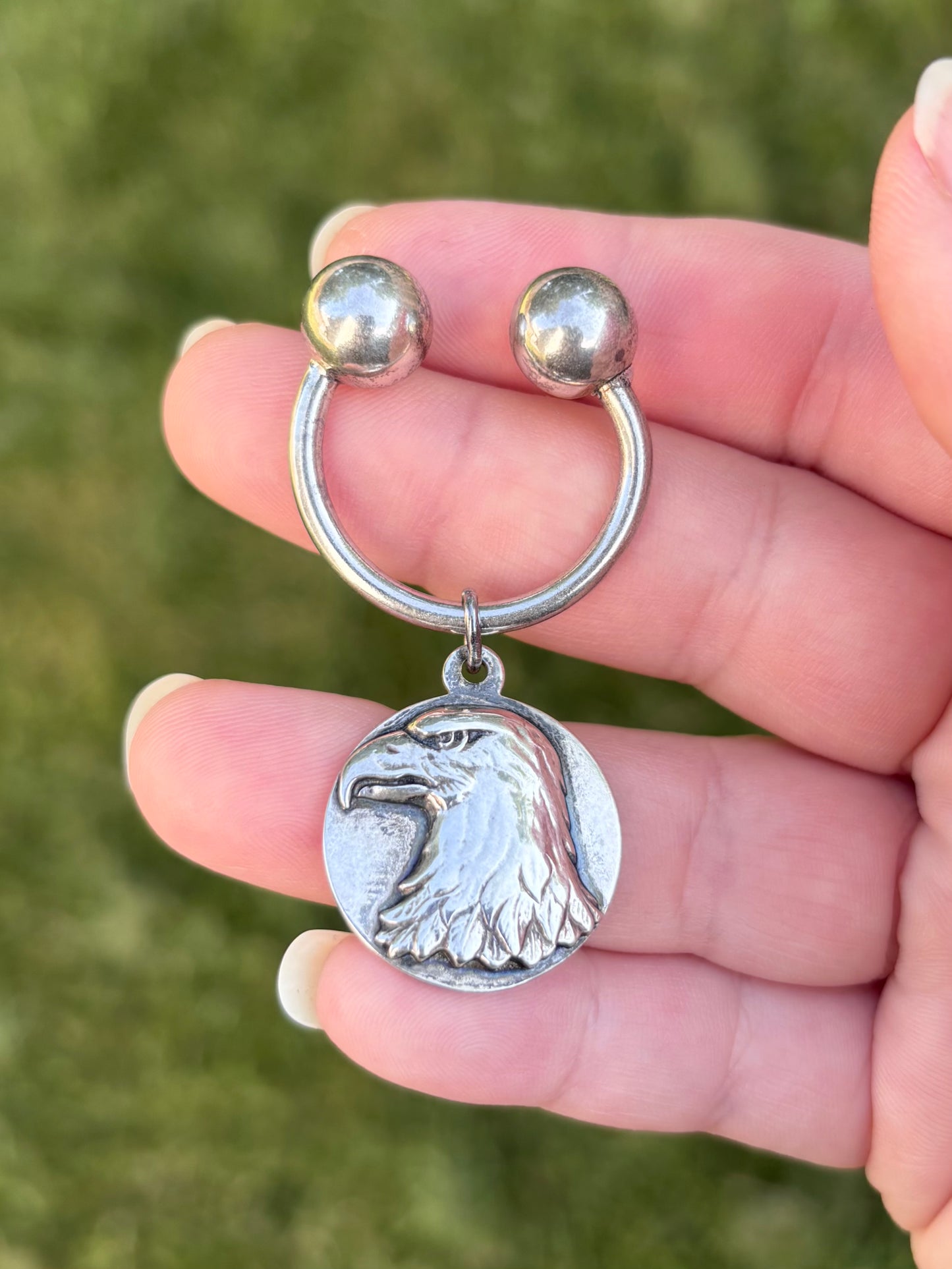 Tiffany & Co. Sterling Silver Eagle Key Ring Keychain