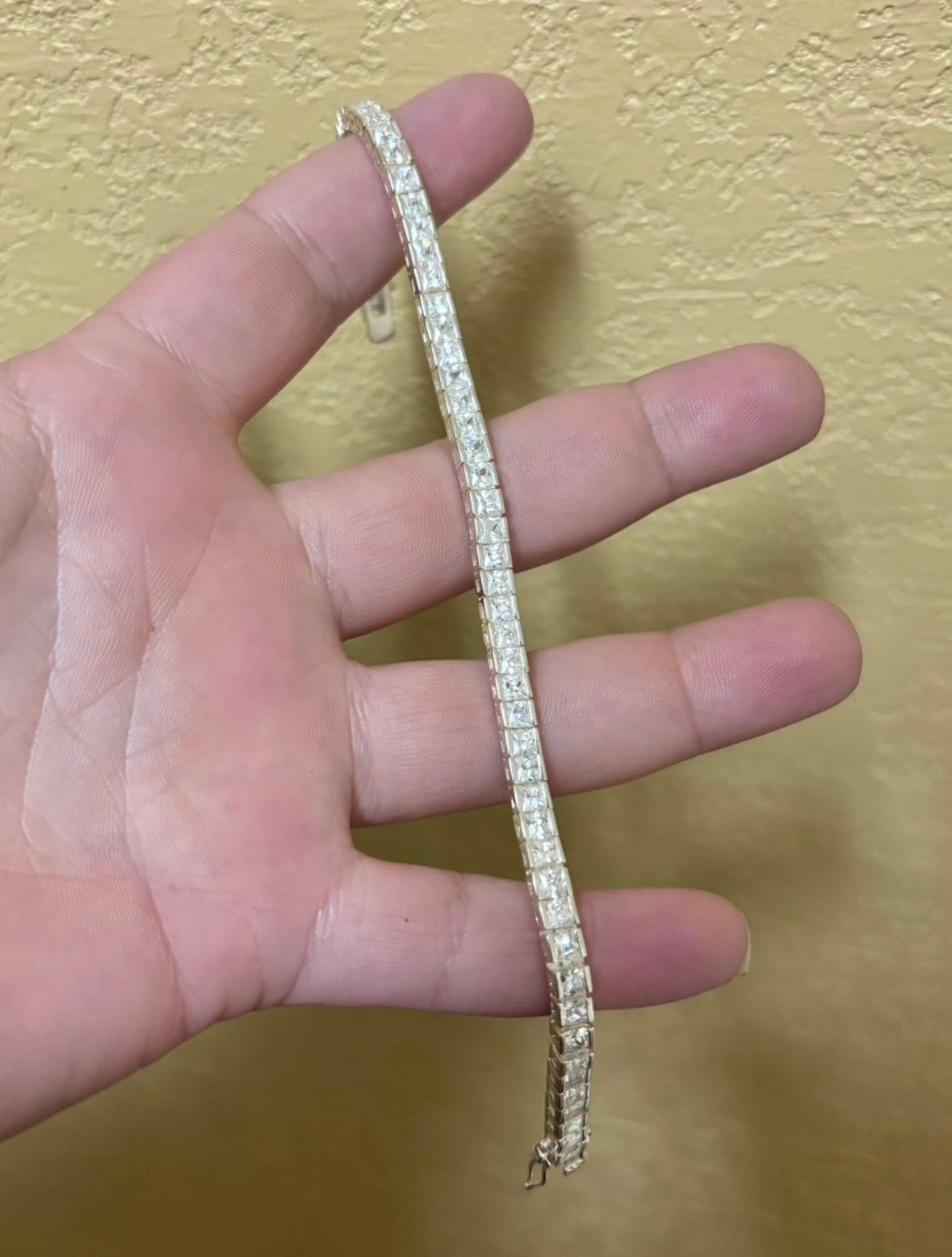 Princess Cut Chanel Set Tennis Bracelet