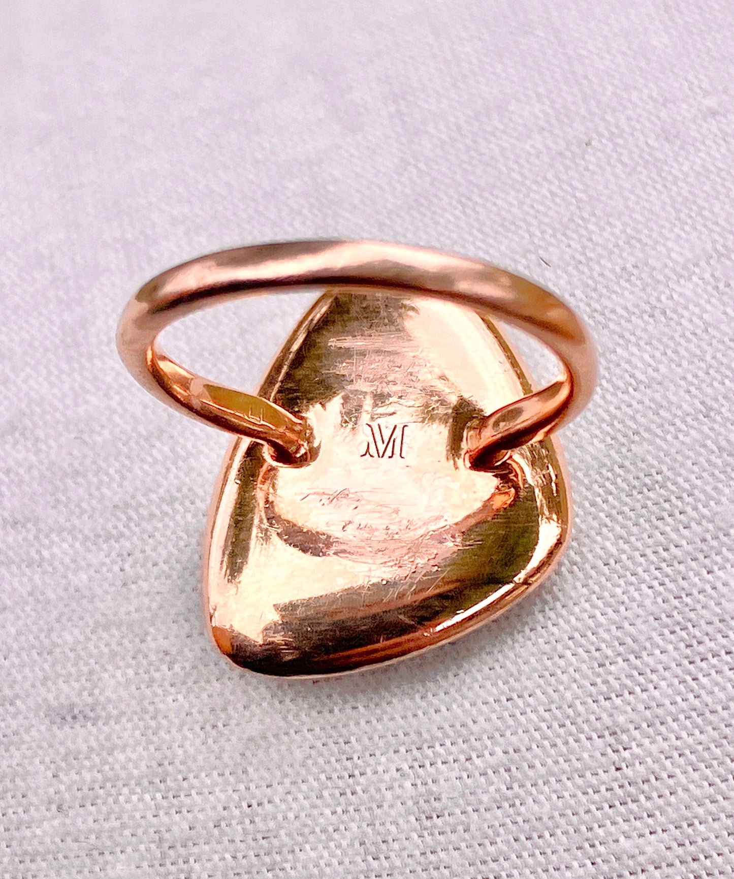 Monica Vinader Rose Gold Plated Nura Teardrop Diamond Ring