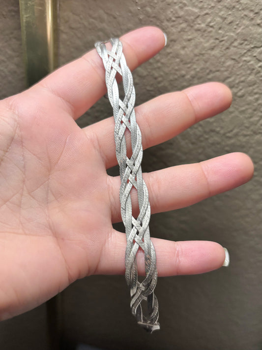 Pulsera de espiga tejida exótica