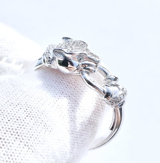 Cartier Inspired “Diamond” Panther Ring