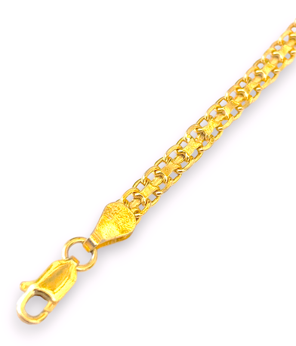 Gold Plated Bismark Link Bracelet