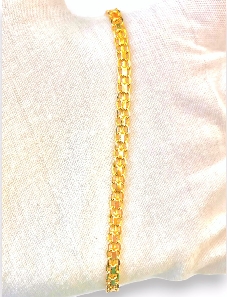 Gold Plated Bismark Link Bracelet