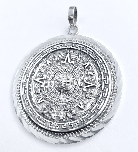 Aztec Sun Calendar Pendant