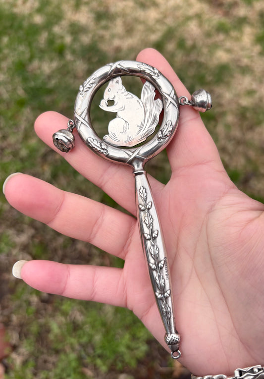 Squirrel Baby Rattle
