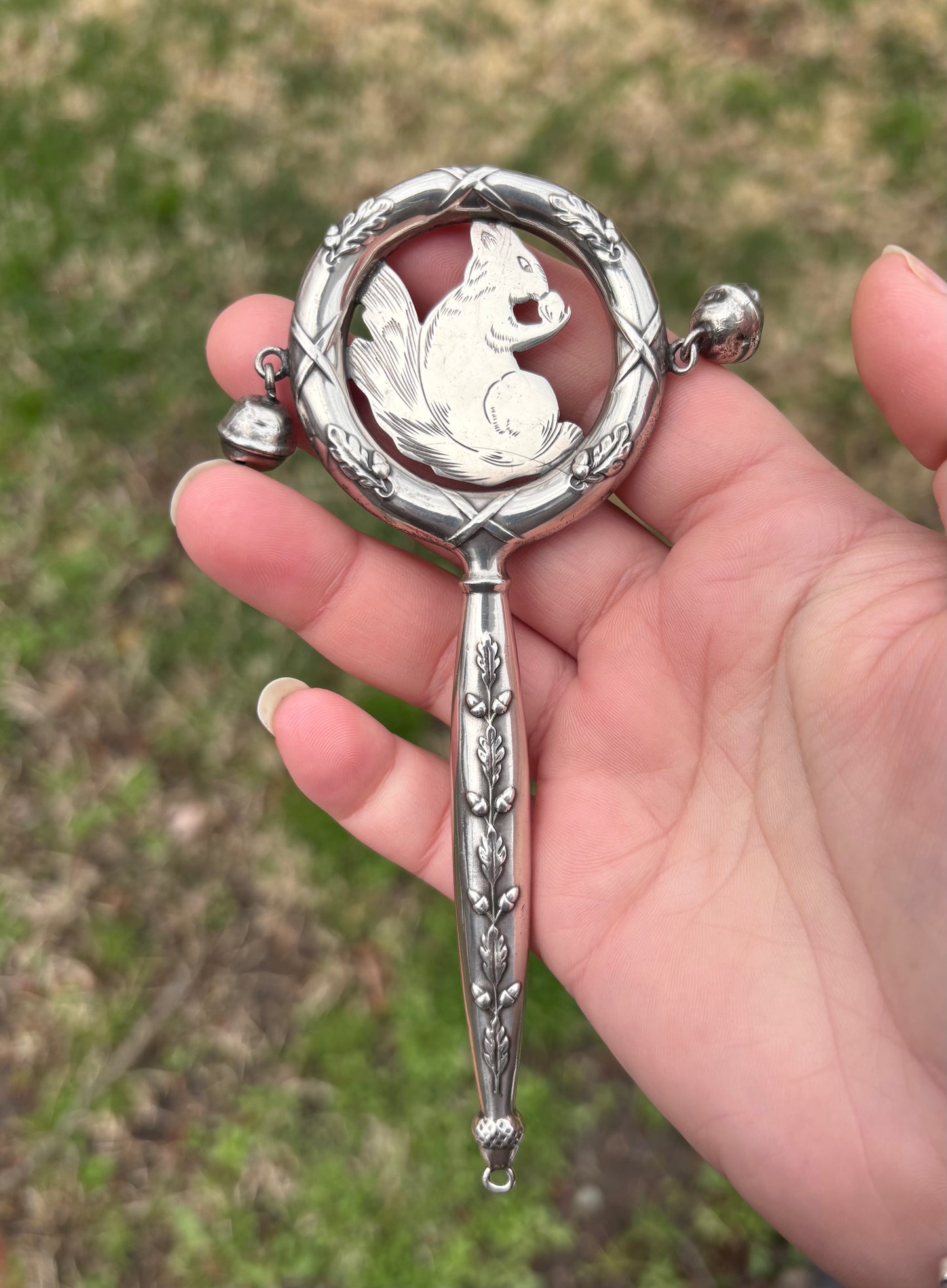 Squirrel Baby Rattle