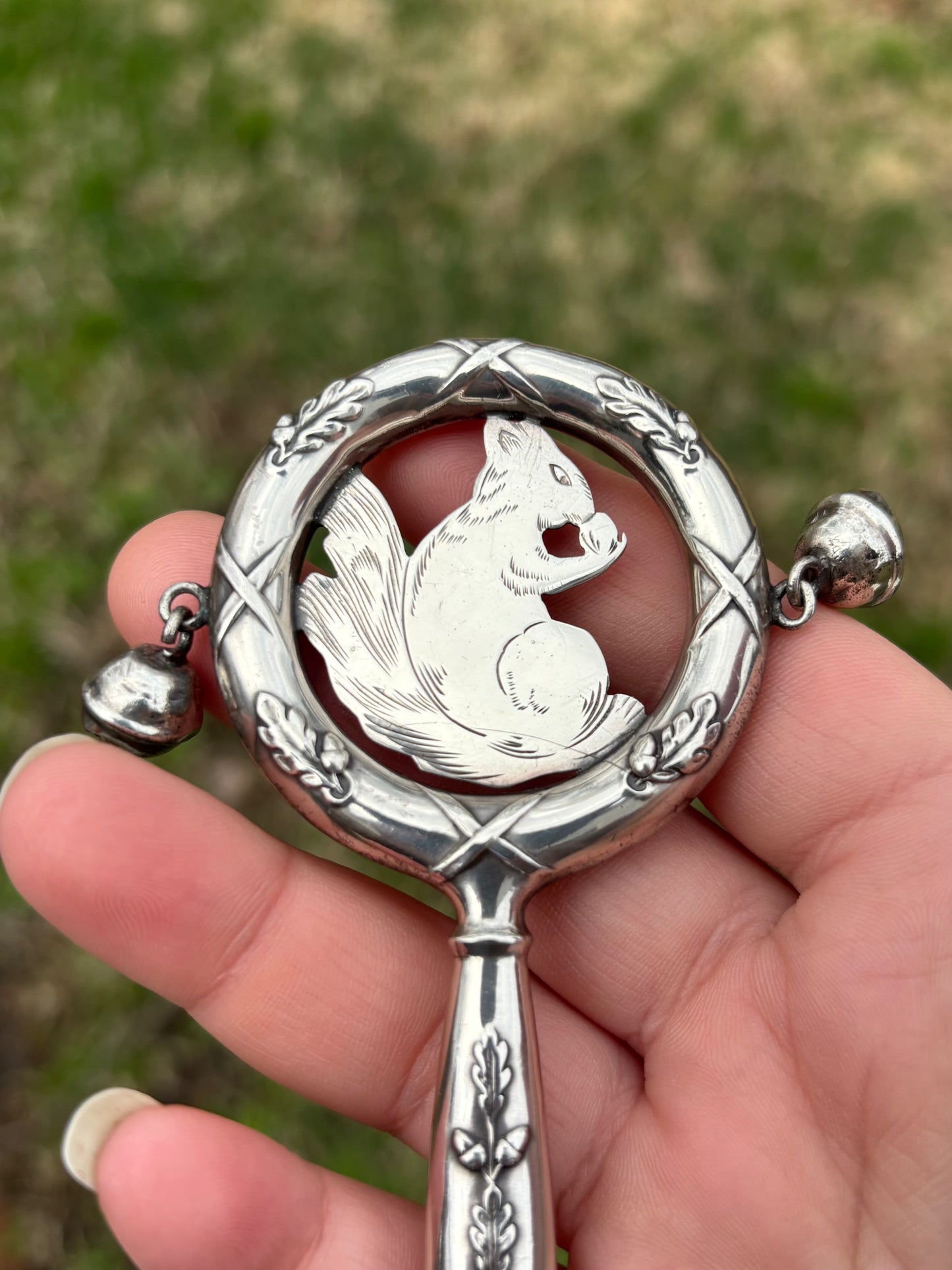 Squirrel Baby Rattle