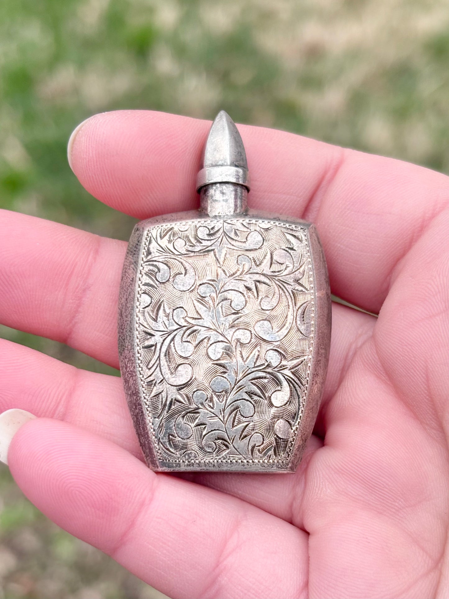 Vintage Floral Perfume Bottle