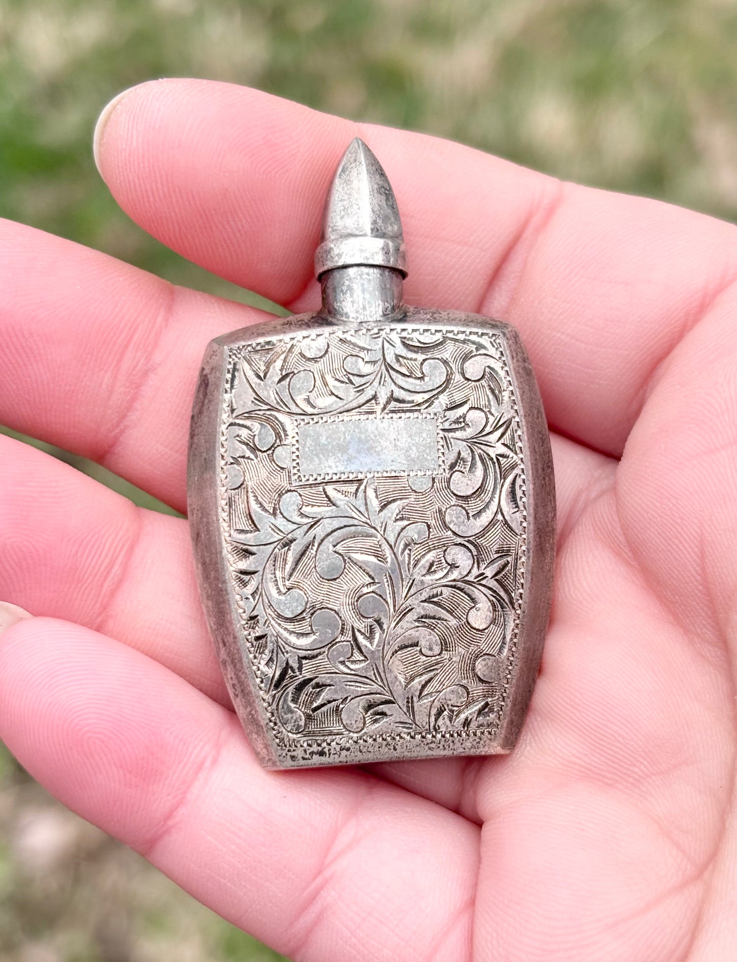 Vintage Floral Perfume Bottle