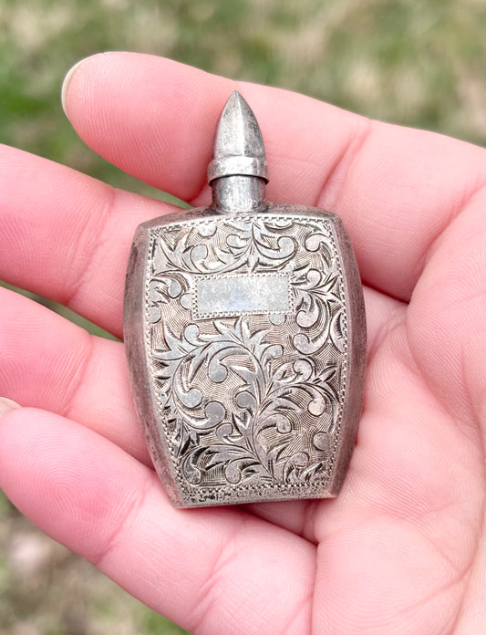 Vintage Floral Perfume Bottle