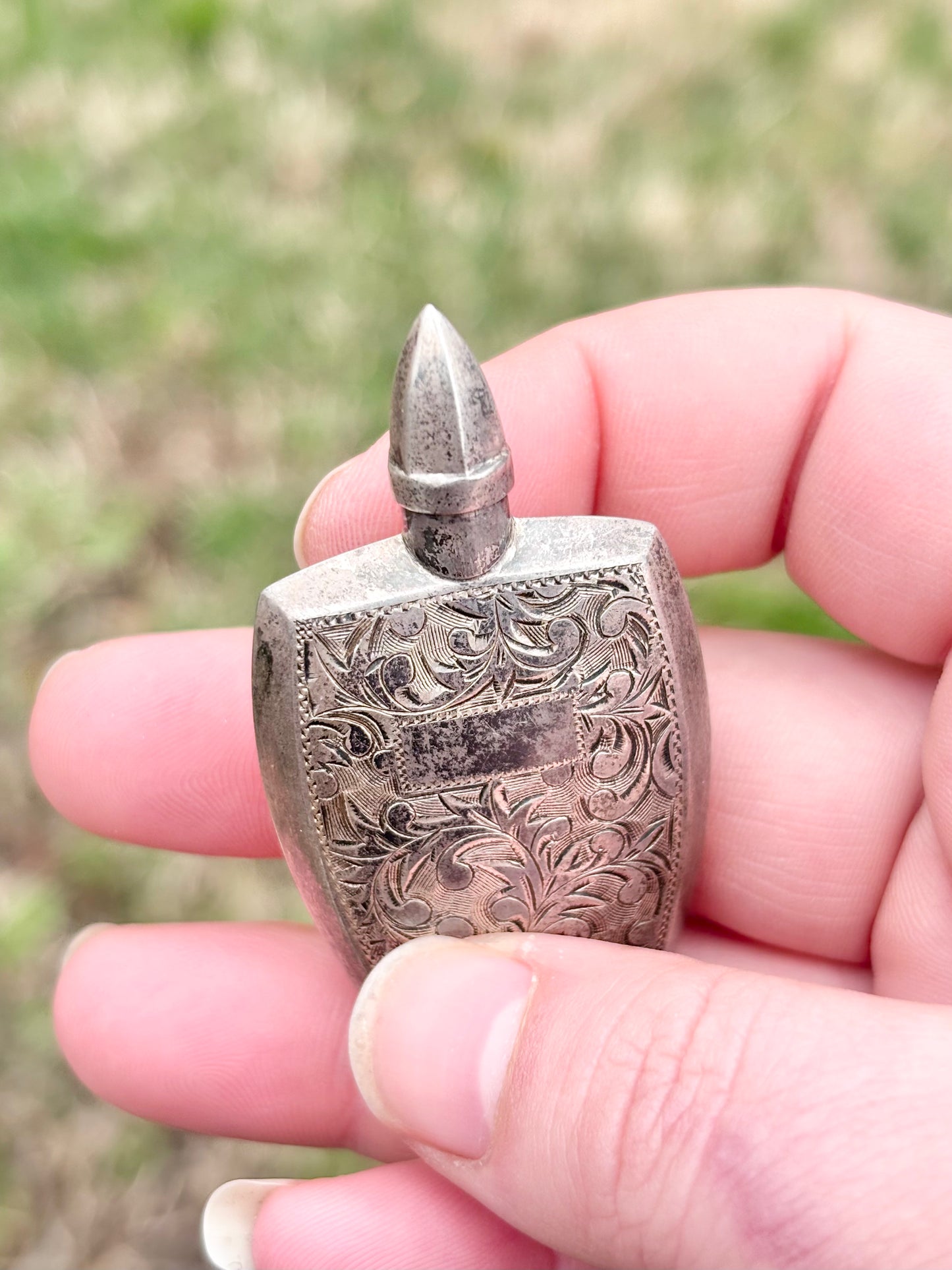 Vintage Floral Perfume Bottle
