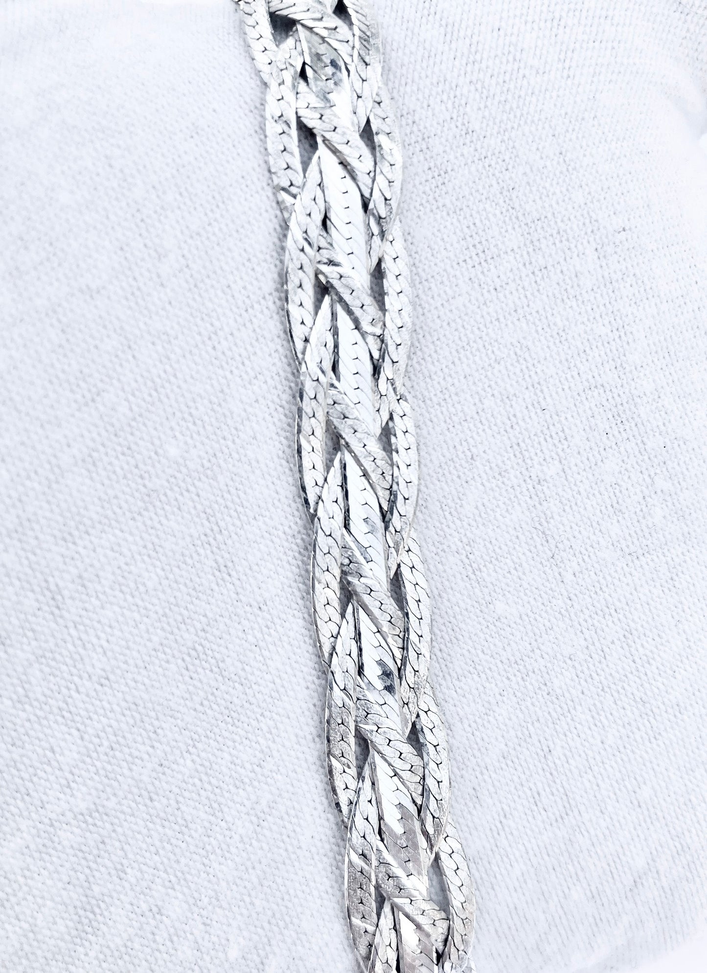 Woven Mid Strand Herringbone Bracelet