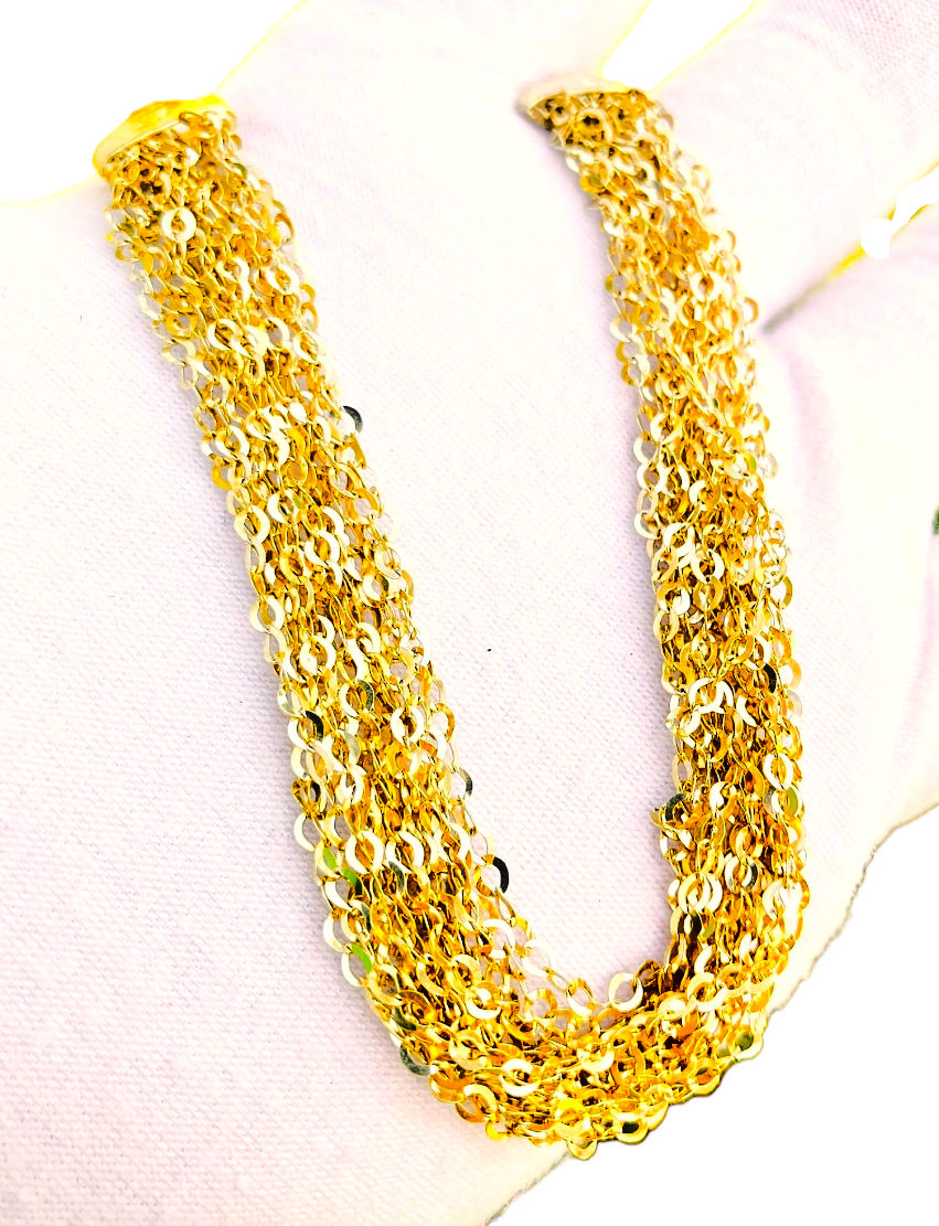 Gold Plated Mesh Chain Bracelet