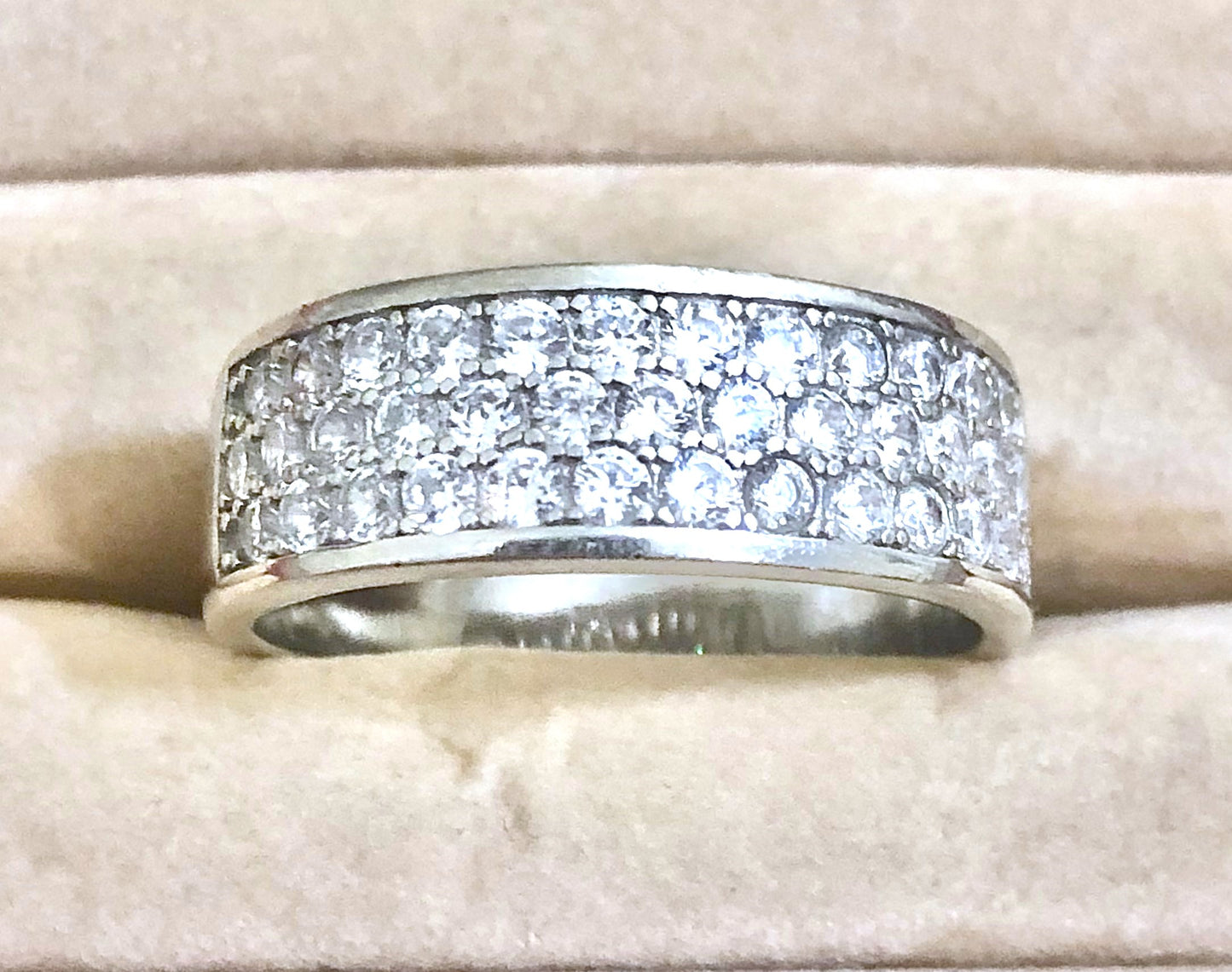 Half Eternity Pavé "Diamond" Ring
