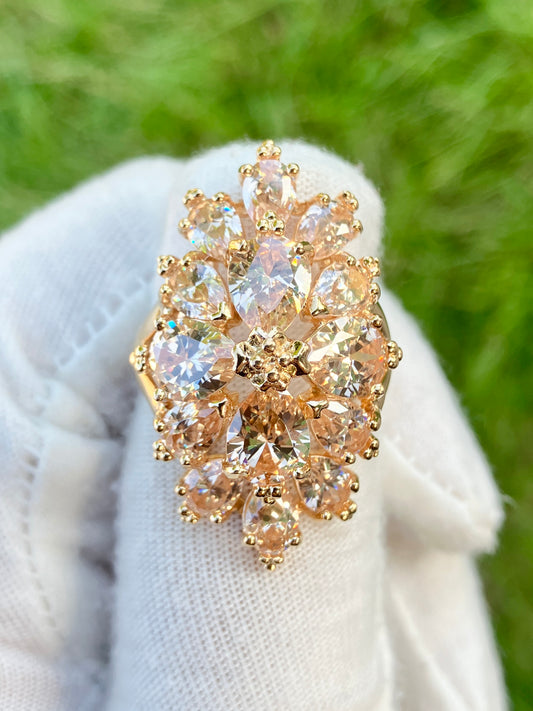 Gold Plated “Morganite” Ring