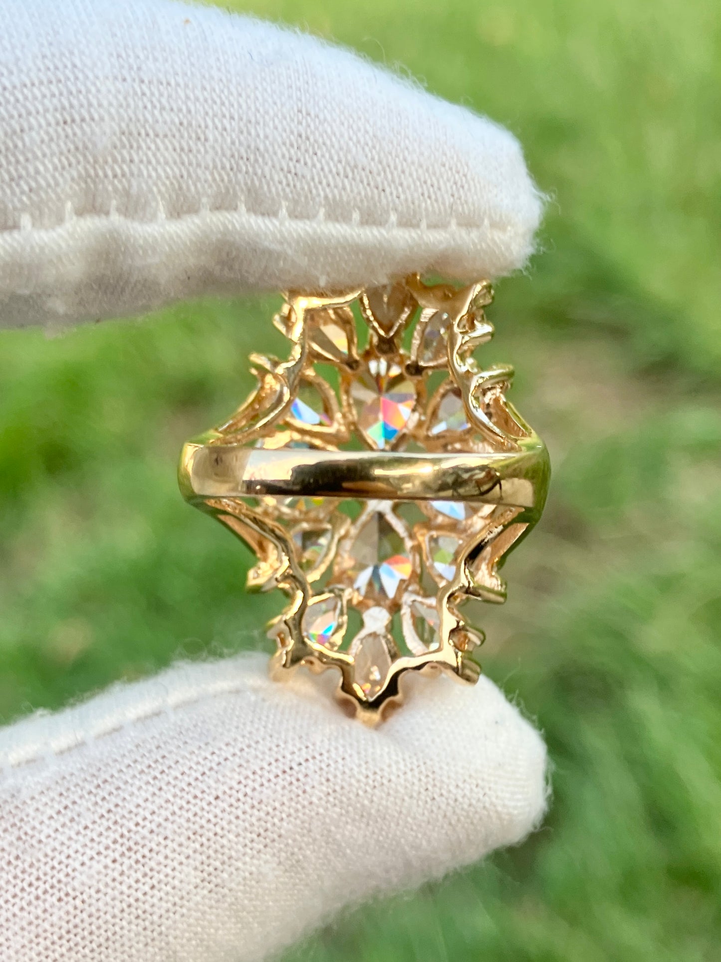 Gold Plated “Morganite” Ring