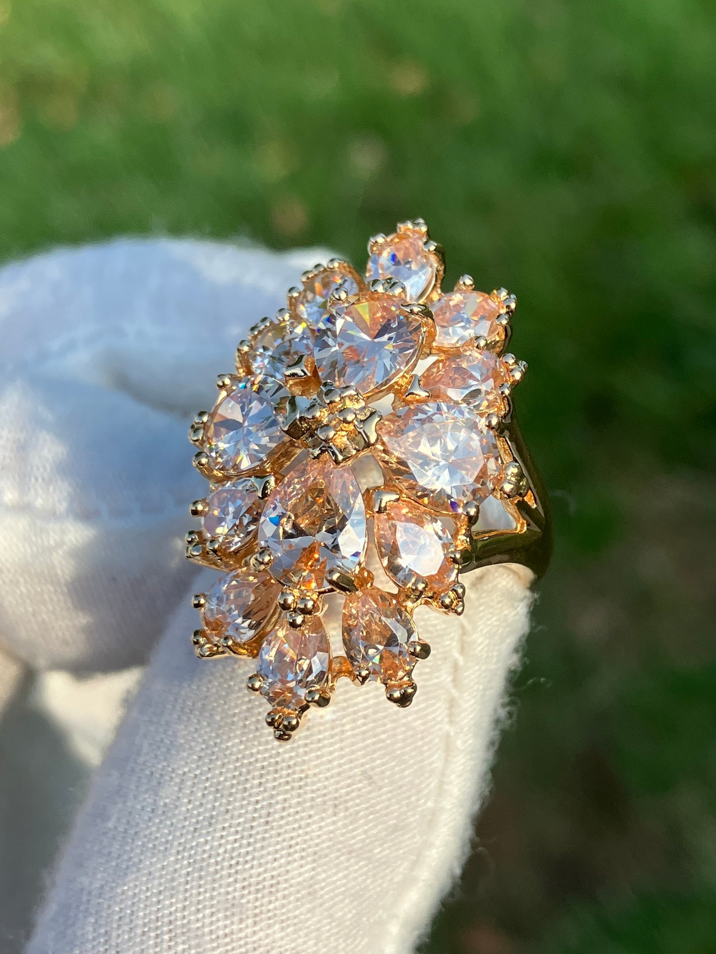 Gold Plated “Morganite” Ring