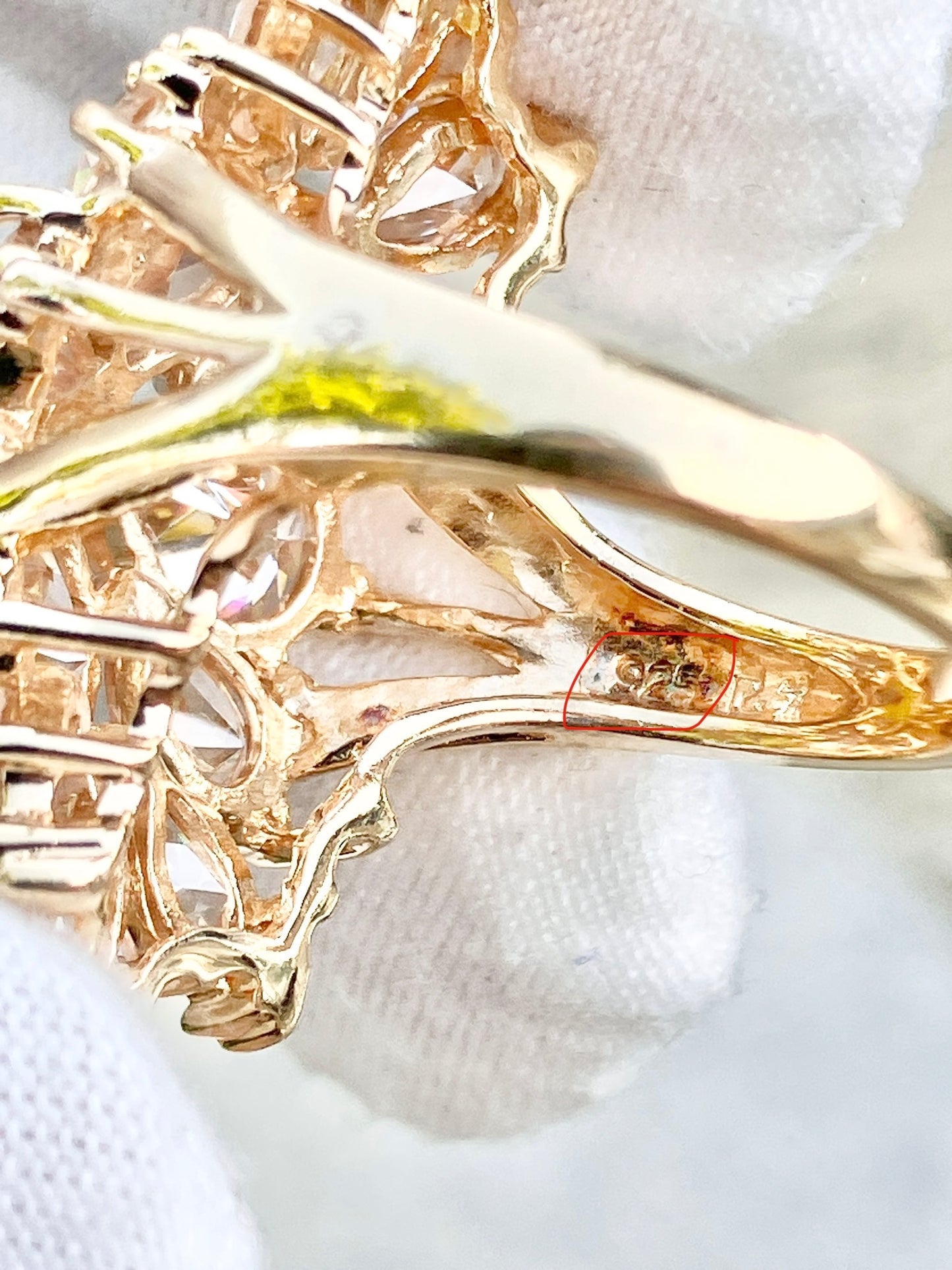 Gold Plated “Morganite” Ring