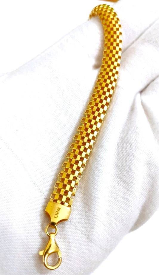 Gold Plated Mesh Link Bracelet