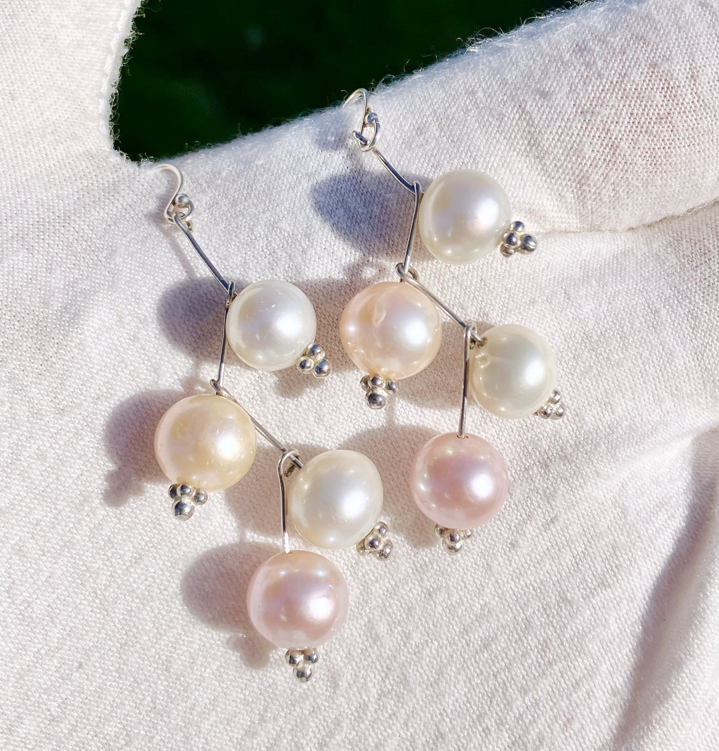 Multicolor Pearl Earrings