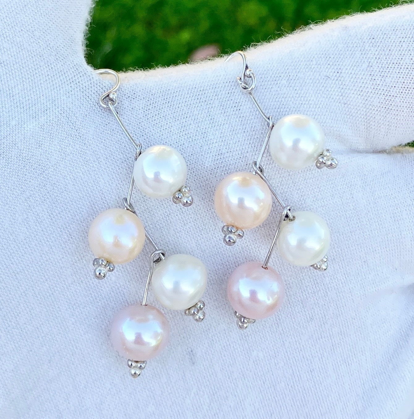 Multicolor Pearl Earrings