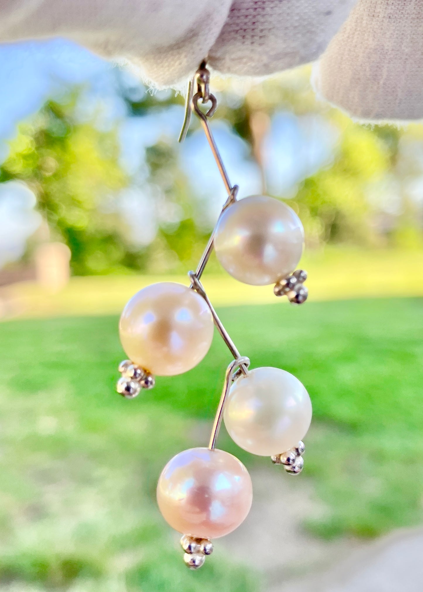 Multicolor Pearl Earrings