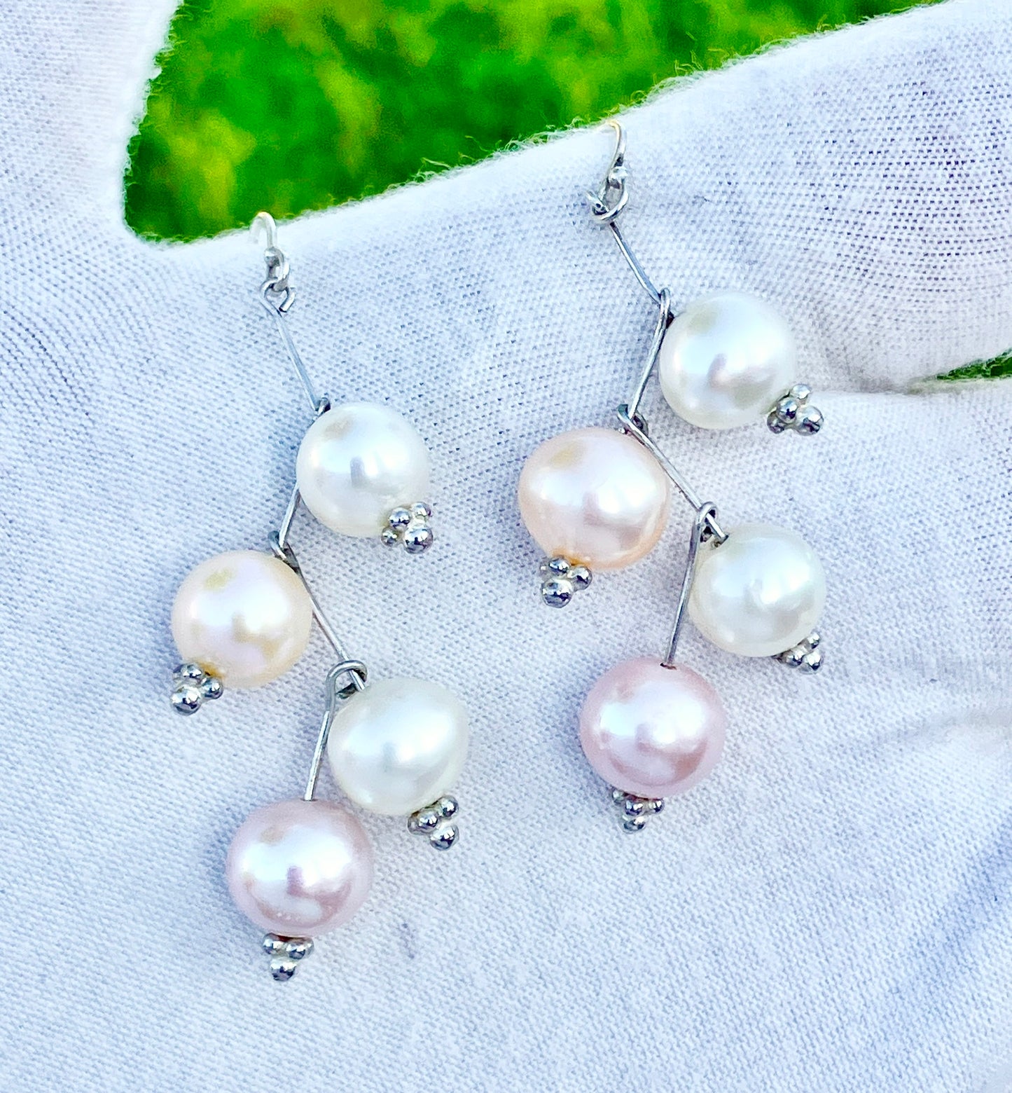 Multicolor Pearl Earrings