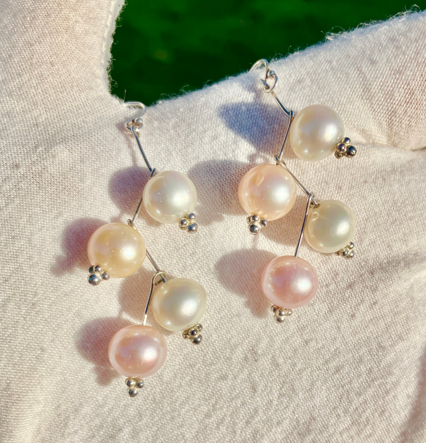 Multicolor Pearl Earrings