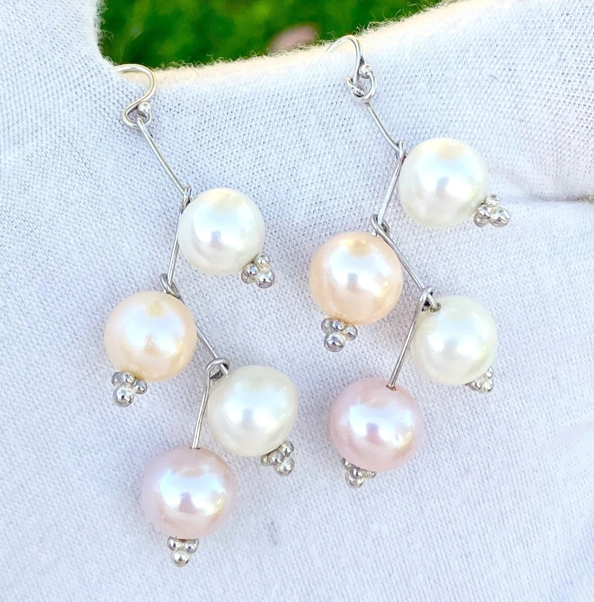 Multicolor Pearl Earrings